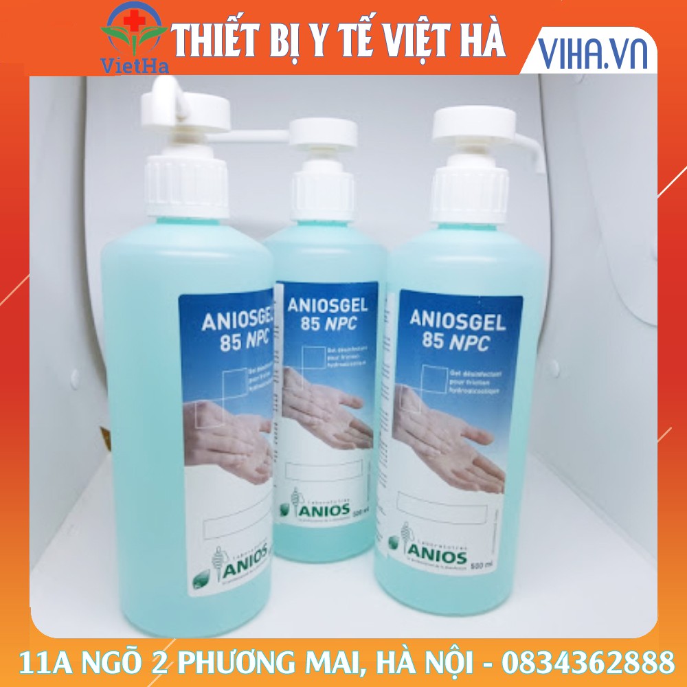 Gel rửa tay khô sát khuẩn Anios Gel 500ml, anios chai 1000ml- Pháp