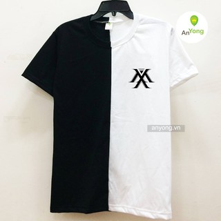 Áo thun Monsta X nửa trắng nửa đen