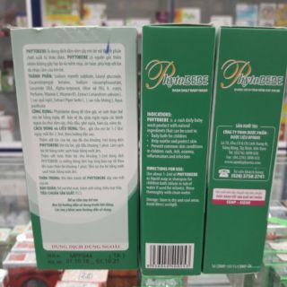 Phytobebe tắm rôm sảy em bé 100ml