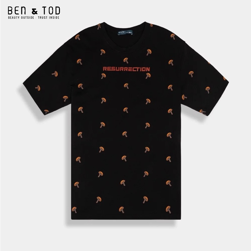 Áo thun nam cổ tròn BEN&TOD vải cotton 100%, da cá, cao cấp, nam tính, trẻ trung, thanh lịch R1210BB045