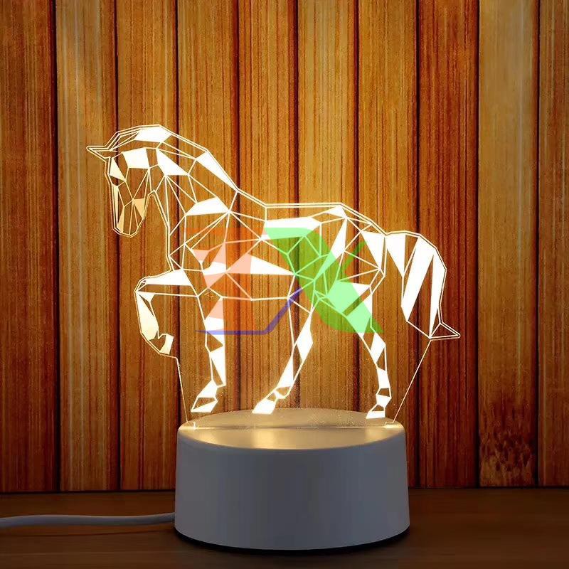 Đèn ngủ, đèn trang trí Led 3D phong cách Low Poly