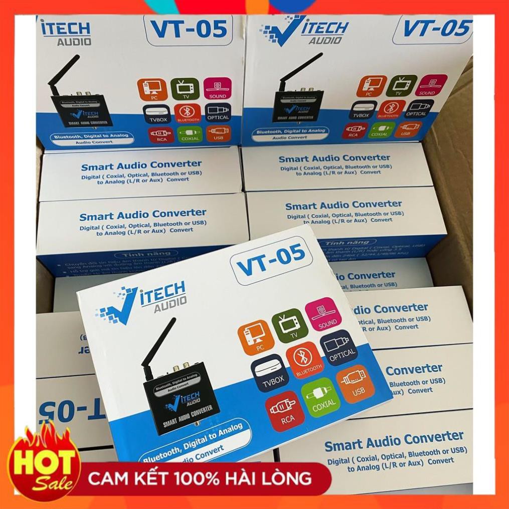 [Hàng Xịn] Bộ chuyển đổi âm thanh Optical sang Analog Vitech VT05, có Bluetooth