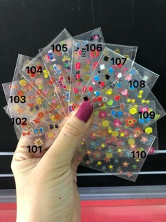 Sticker dán móng nhỏ mẫu từ 91-144
