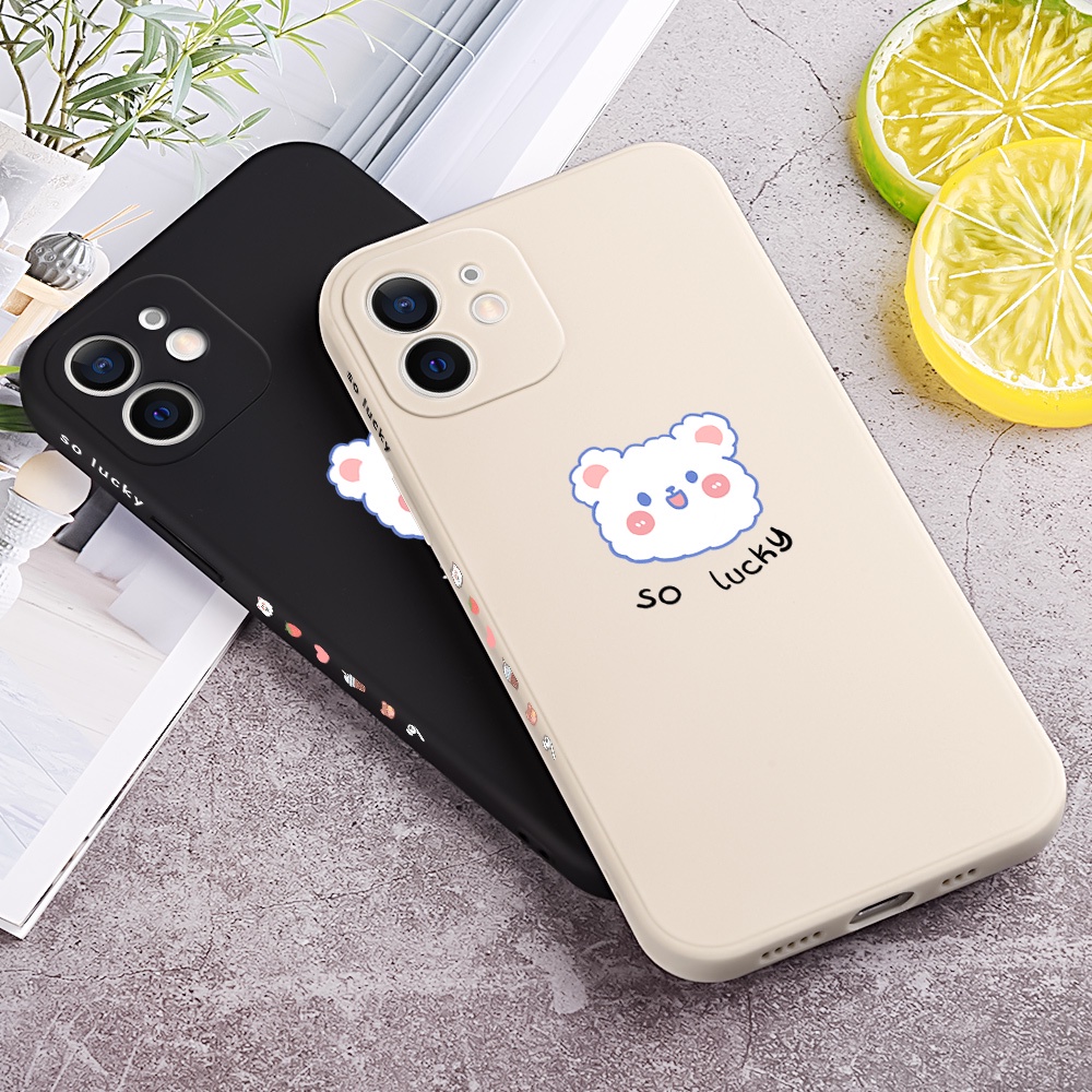 Ốp Điện Thoại Hình Gấu Trắng Đen Cho Xiaomi 9A 4X Redmi Note 5 7 8 10 9 Pro K20 Pro K30i POCO X2 Xiaomi 9T/9T Pro Redmi 6 7 9 4A 5A 6A 8A Pro