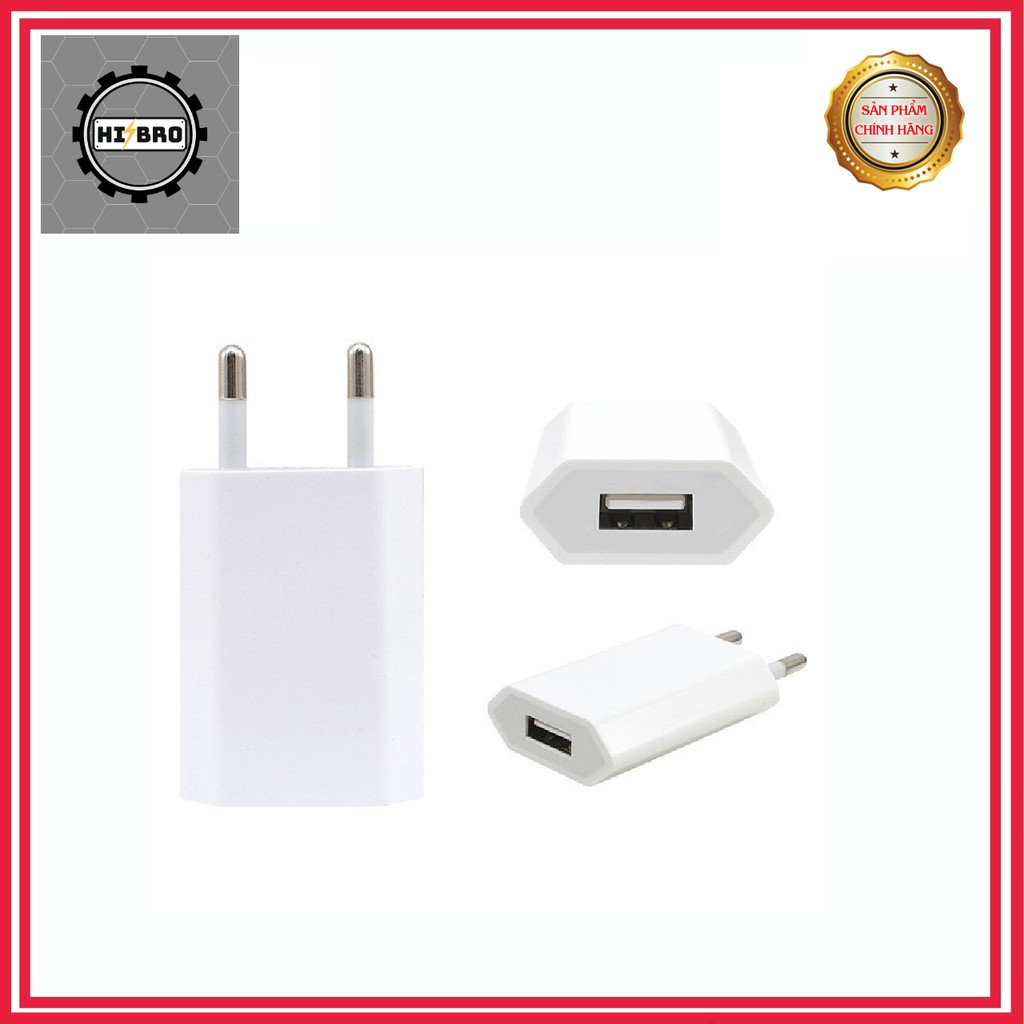 Cục Sạc Điện Thoại iPhone Dẹt Zin 5W tương thích với IPhone 6/6plus, 7/7Plus, 8/8Plus, X, XR, XS,XSM Chuẩn Chính Hãng