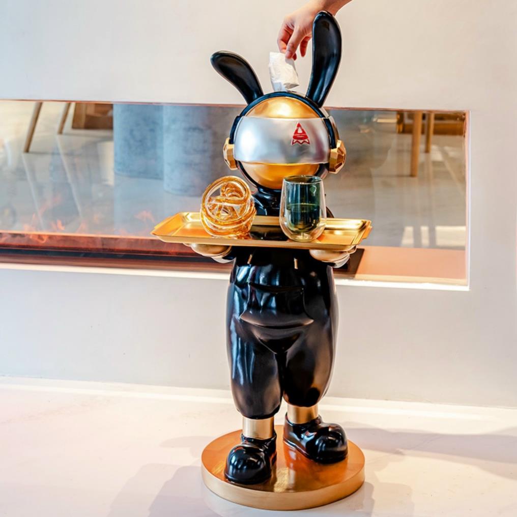 Gấu BearBrick bên đồ SIRE Lớn-104cm-kệ,khay để đồ sang chảnh-Mô hình gấu BearBrick decor-trang trí nhà cửa,đẹp,giá rẻ