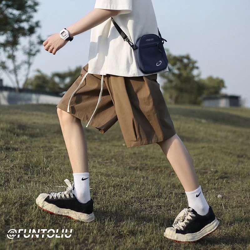Quần ngắn ống rộng Phong Cách Hàn Quốc Dành Cho Nam