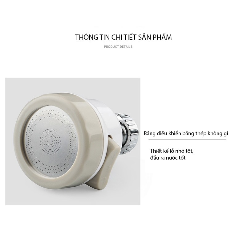 Đầu Vòi Nối Rửa Chén Bát Tăng Áp - 3 Chế Độ Phun - Xoay 360 Độ | BigBuy360 - bigbuy360.vn