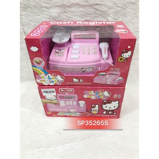 Hộp máy tính tiền siêu thị pin + cân mèo kitty, DN710-KT - SP352655