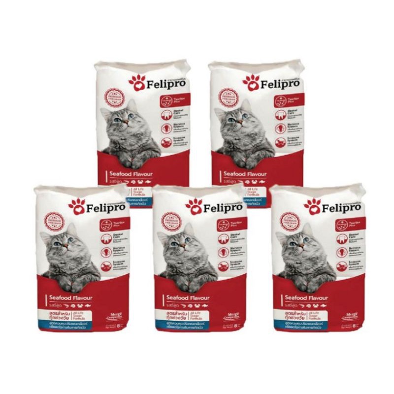 combo 5 gói thức ăn mèo Felipro 500gr