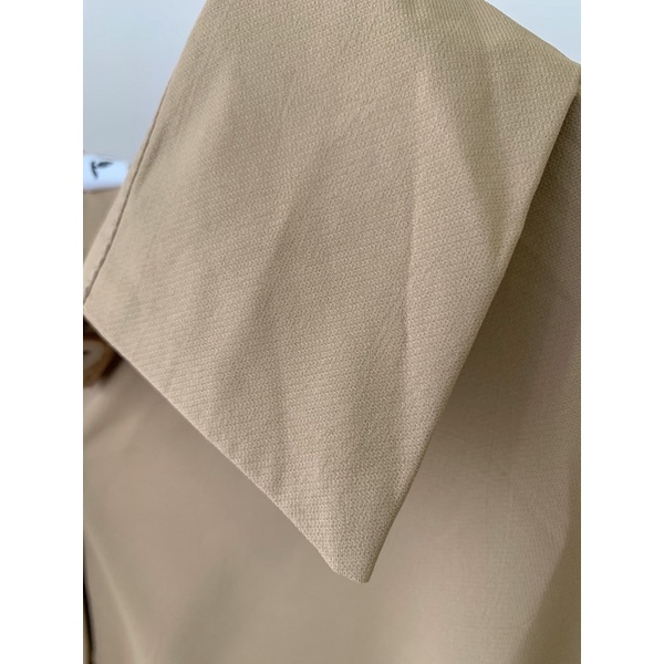 Áo sơ mi nữ, Áo sơ mi form rộng tay bồng chất vải lụa trơn trượt phong cách Hàn Quốc ulzzang.