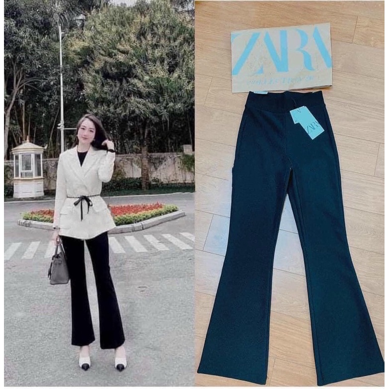 Quần Thun Ống Loe Thun Gân Xịn Xò