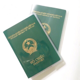 Vỏ nhựa dẻo đựng hộ chiếu - passport cover có khe nhét thẻ