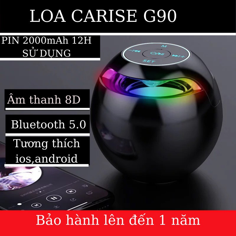 [CHÍNH HÃNG] Loa bluetooth ÂM TRẦM có trable  CARISE G90-G90 PRO ,Loa bluetooth mini,loa không dây,loa,máy nghe nhạc