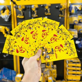Lì xì tết dewalt 2024 6 chiếc bản giới hạn rồng vàng mộc hải phát