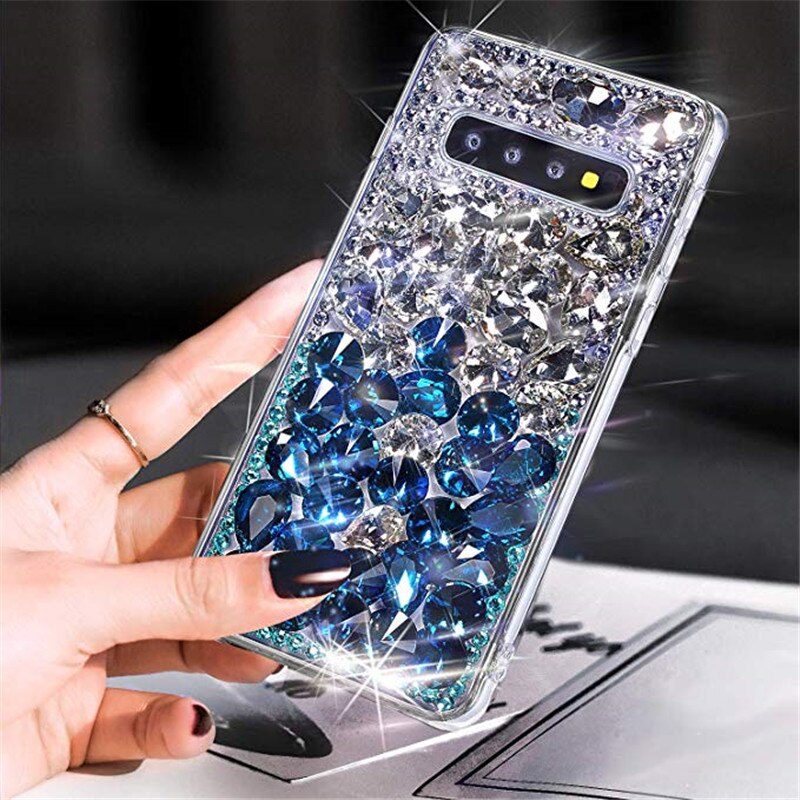 Ốp Điện Thoại Đính Đá Kim Cương Lấp Lánh Cho Samsung Galaxy Note 20 Ultra 10 Plus 9 8 S20 Ultra S20 S10 Plus