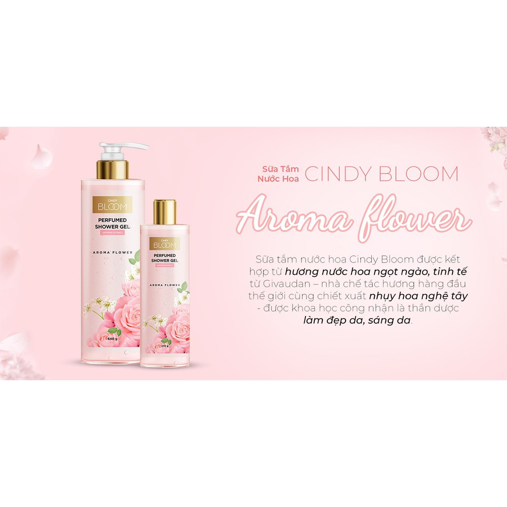 [HB GIFT] Sữa Tắm Nước Hoa Cindy Bloom Aroma Flower 640g | BigBuy360 - bigbuy360.vn