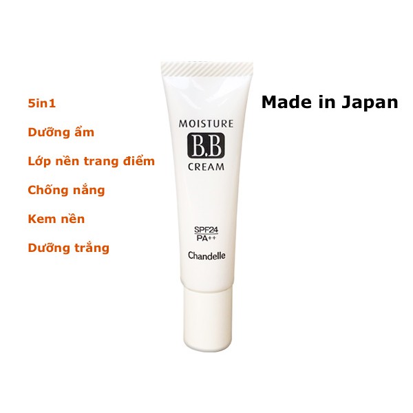 Hàng Nhật! Moisture B.B.Cream - Kem BB dưỡng da, chống nắng 5 trong 1