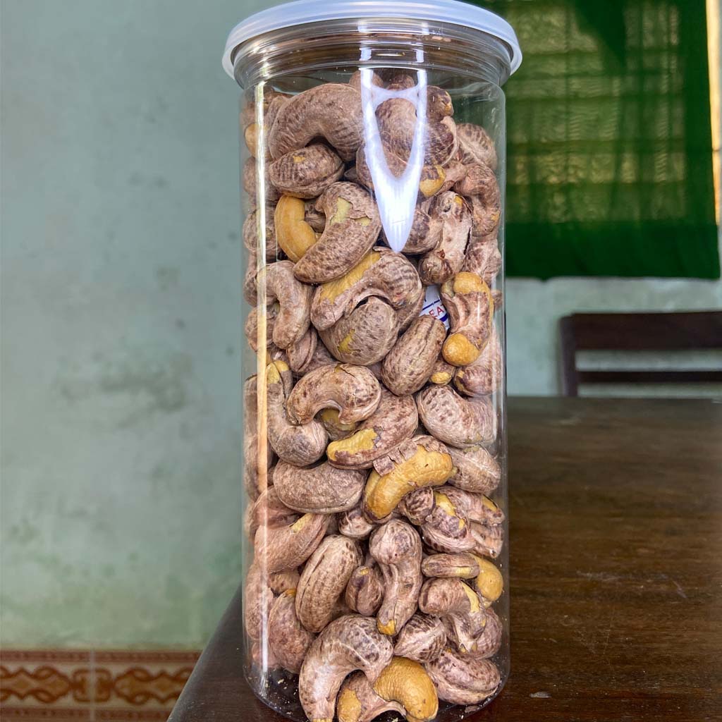 Hạt Điều rang muối nguyên hạt nhà làm size đại A Cồ 450g
