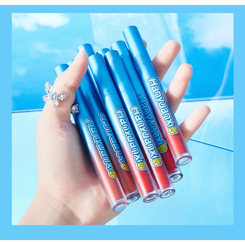 [Hàng mới về] Son Kem HEYXI Màu Nhung Lì Chống Thấm Nước Lâu Trôi Dễ Lên Màu