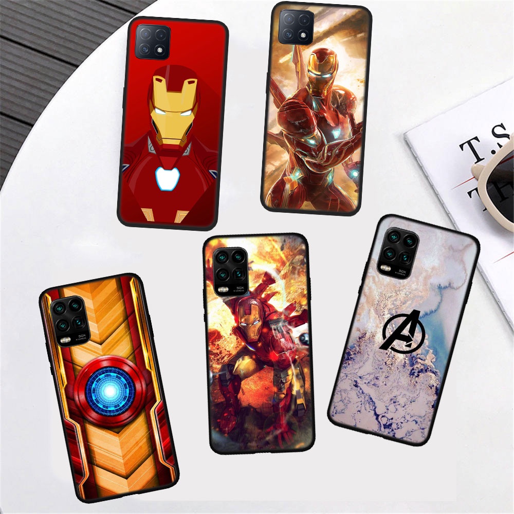 Ốp Điện Thoại Hình Iron man Marvel Cho Samsung Galaxy A82 A70 A50S A50 A40S A30S A30 A20E A20S A20 A12 LPS57