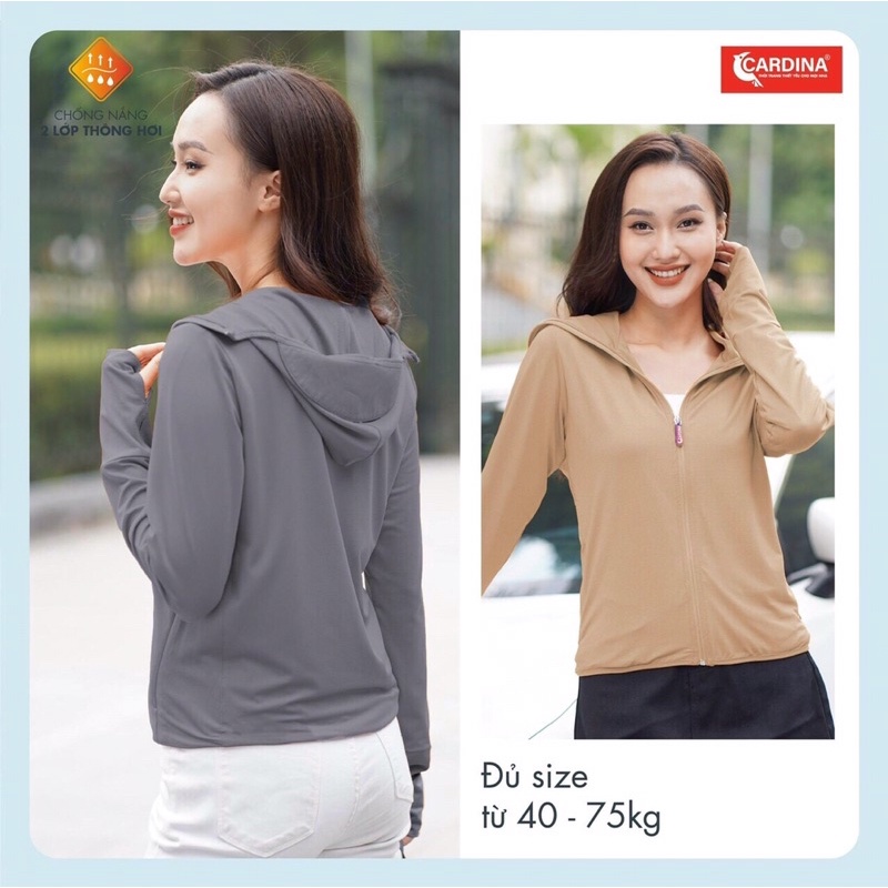 ÁO KHOÁC NẮNG THUN LẠNH 2 LỚP