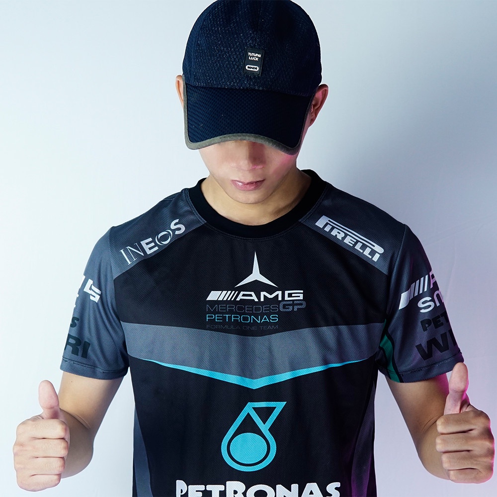 Áo thun nam ngắn tay không cổ in nhiệt tem xám