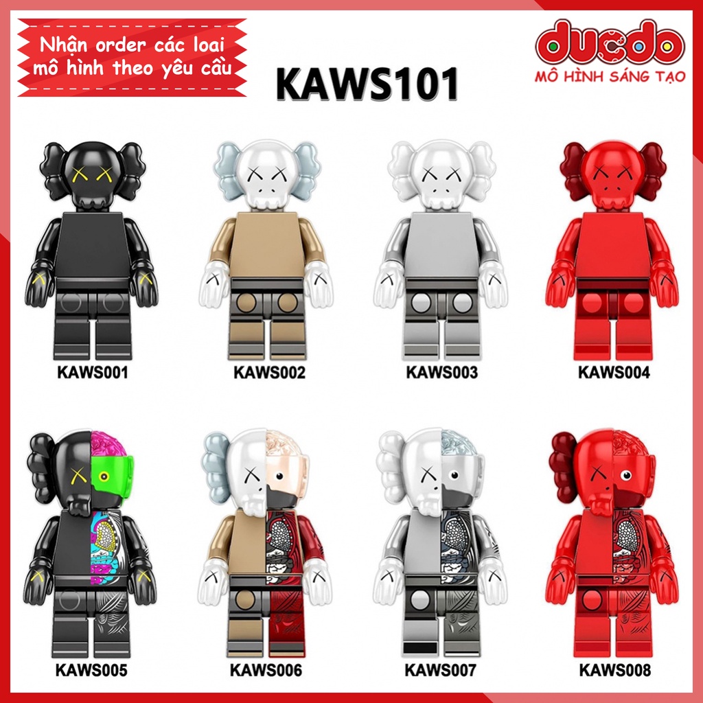 Minifigures nhân vật KAWS - Đồ chơi Lắp ghép Xếp hình Mô hình Mini KAWS101