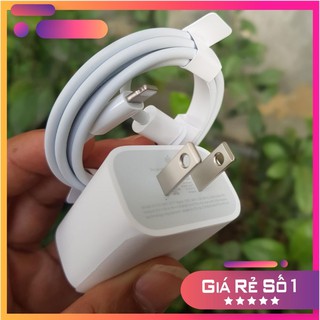 Bộ sạc nhanh 20w zin cho ipad iphone x/11/12/12 promax, cáp usb-c to lightning