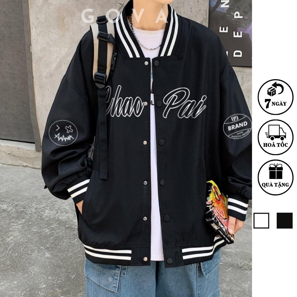 Áo Khoác Bomber Dù CHAOPAI Cao Cấp Form Rộng Nam Nữ Ulzzang Unisex Thời Trang GOVA