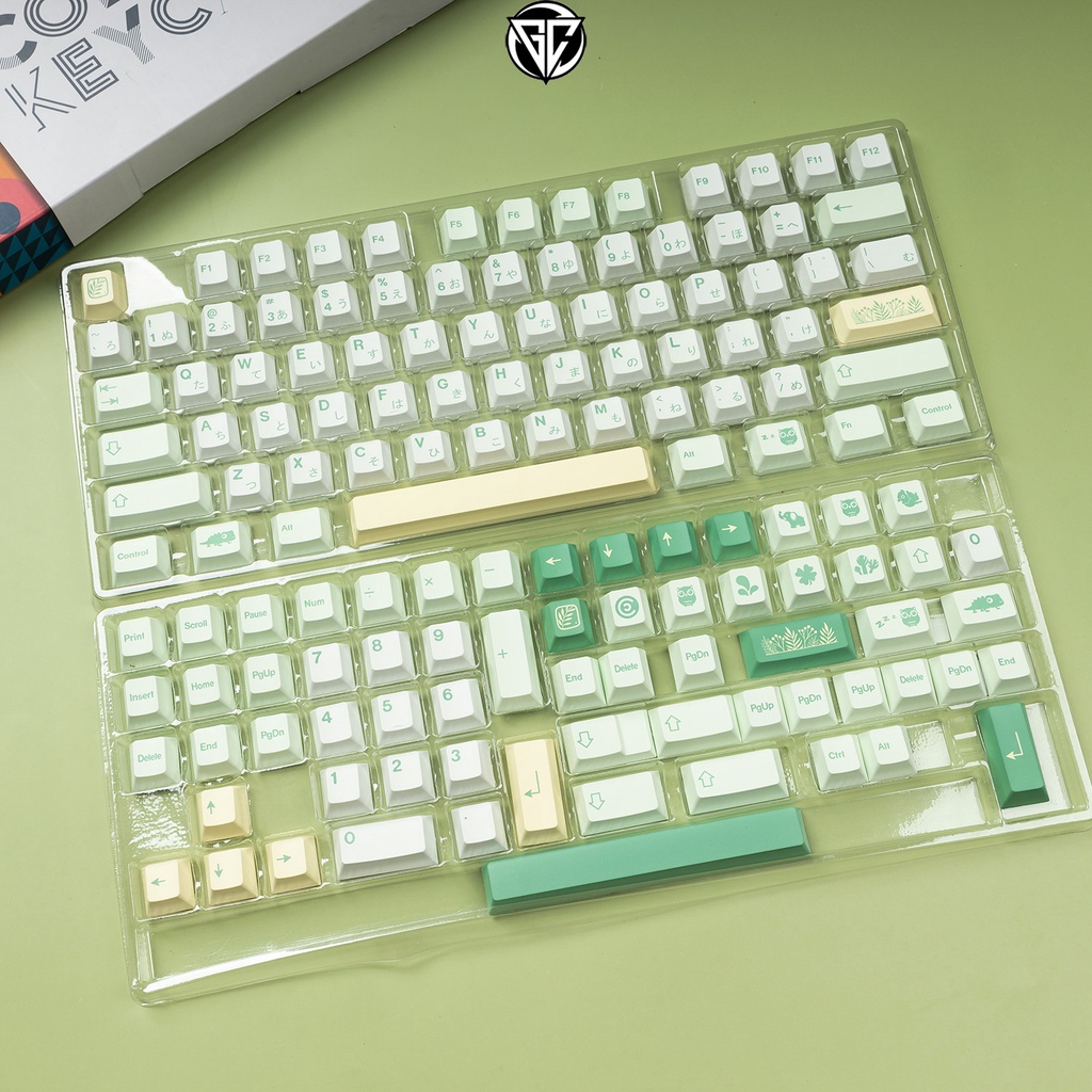 Keycap Garden 139 nút bàn phím cơ Thick PBT Cherry Profile