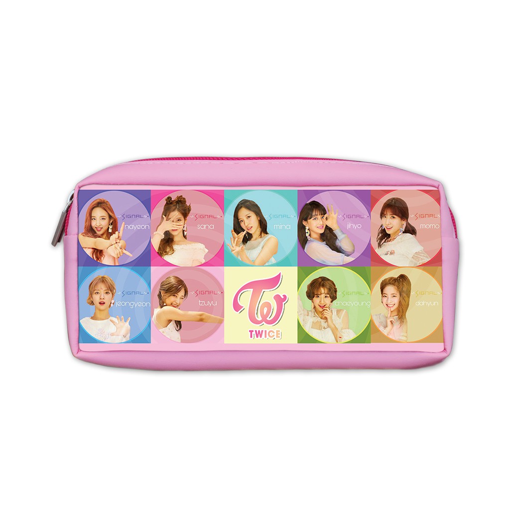 Hộp bút giả da Twice