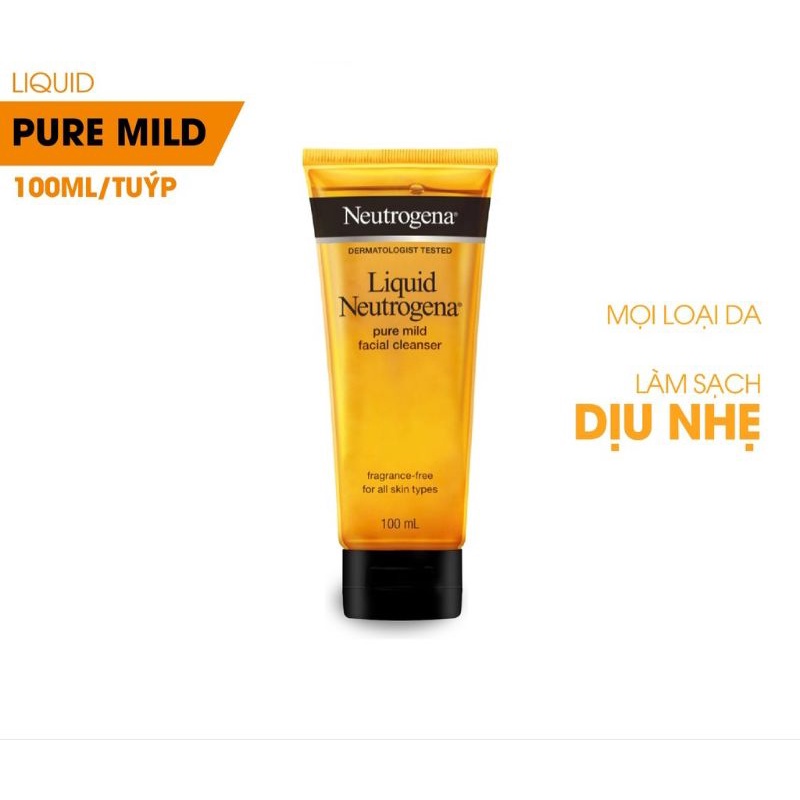 Sữa rửa mặt Neutrogena dịu nhẹ 100ml