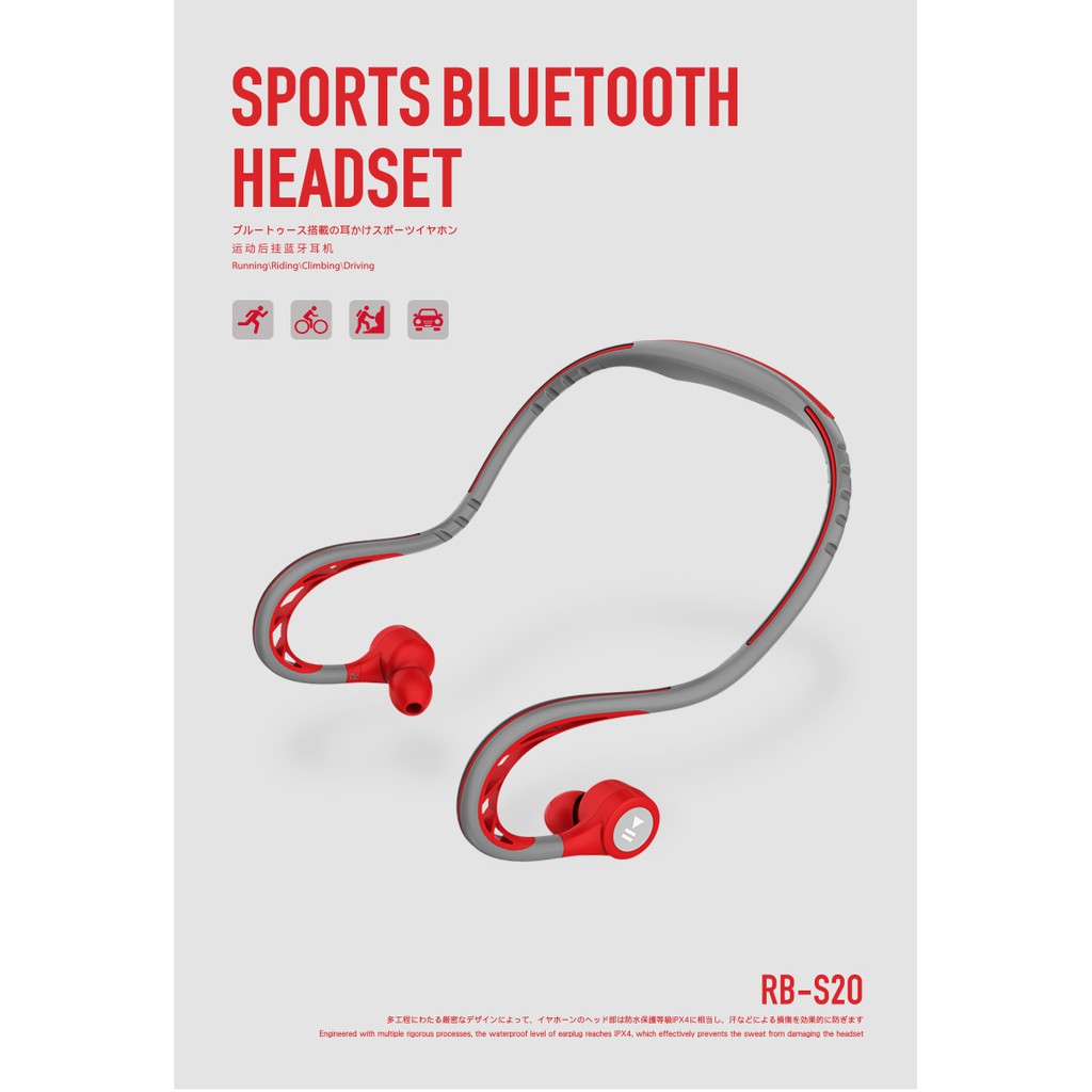 Tai nghe bluetooth thể thao Remax RB-S20 V4.2