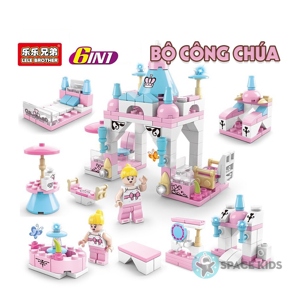 Đồ chơi Lego city giá rẻ 6 trong 1 nhiều chủ đề, đồ chơi cho bé 👶 xếp hình lego Lele Brother