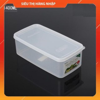 Hộp đựng đũa thìa, mì ống, thực phẩm nắp dẻo 1857 inomata nhật bản 1400ml