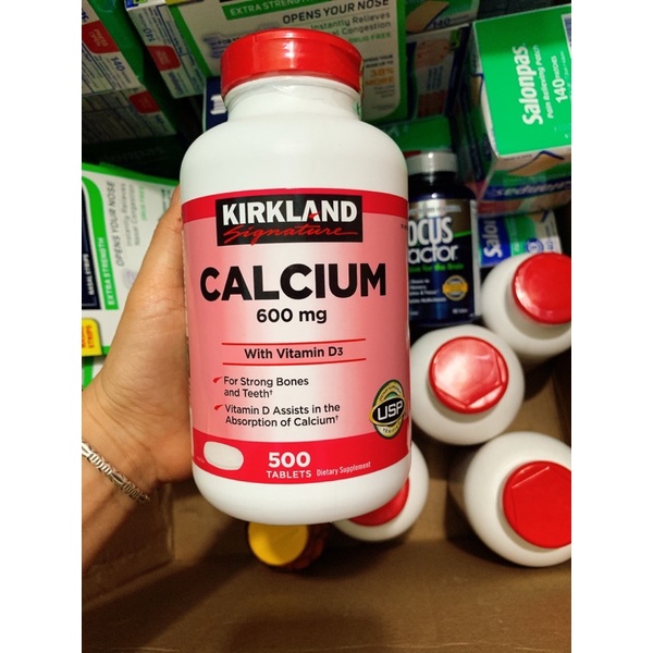 (hàng chính hãng ) Calcium kirkland 600mg 500 viên Mỹ