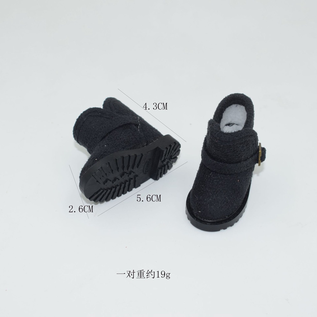 Bốt dạ cao cấp dài 5cm cho búp bê bông kích thước 20cm