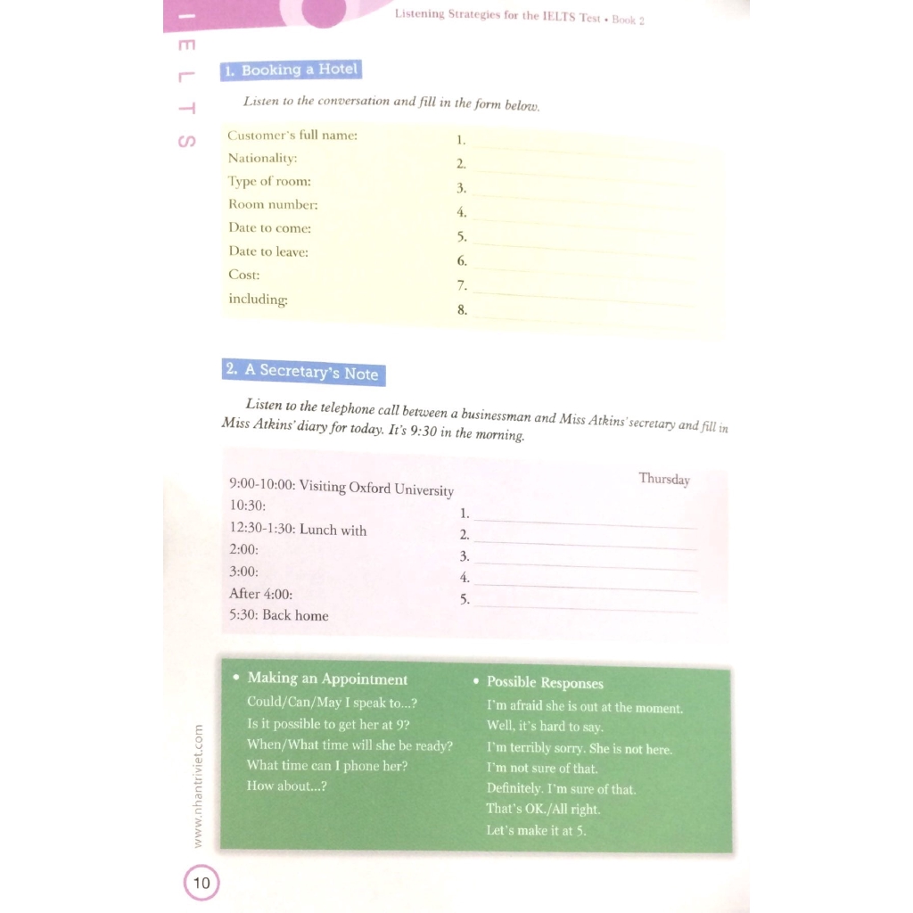 Sách - Listening Strategies For The IELTS Test - Book 2