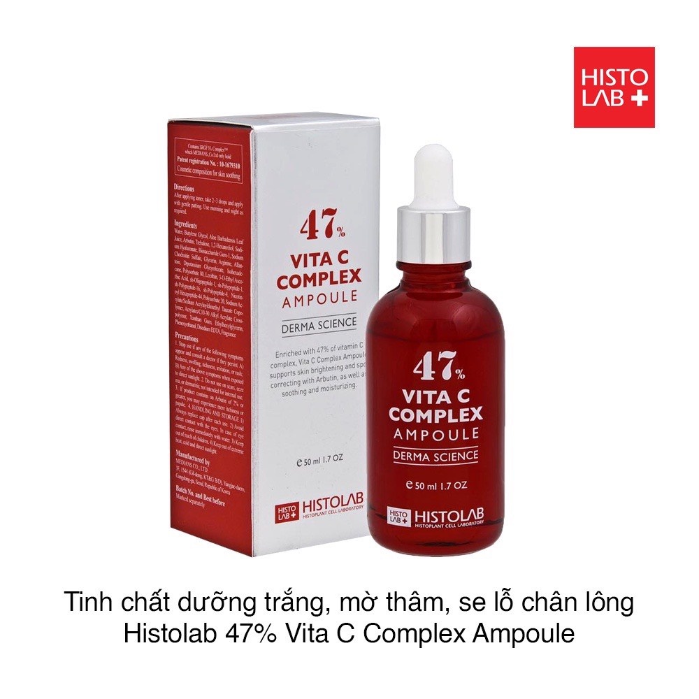 Vita C HISTOLAB Complex Ampoule 47% Cấp Ẩm, Phục Hồi, Dưỡng Trắng Da (50ml)