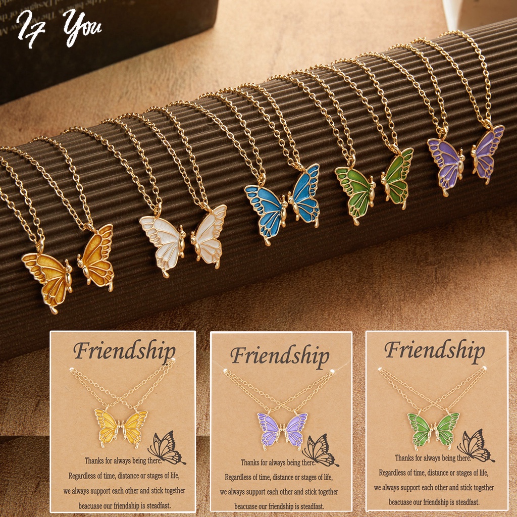 Vòng cổ Mặt Hình Bướm Nhiều Màu Sắc Thời Trang Dành Cho Nữ