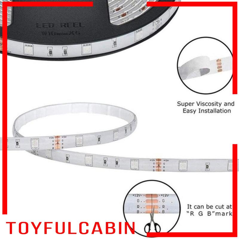 Dây đèn LED DC 12V 10m thay đổi màu sắc kèm remote điều khiển