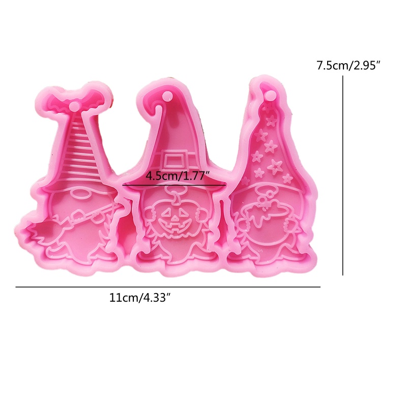 Khuôn Silicone Làm Móc Khóa Hình Ông Già Noel
