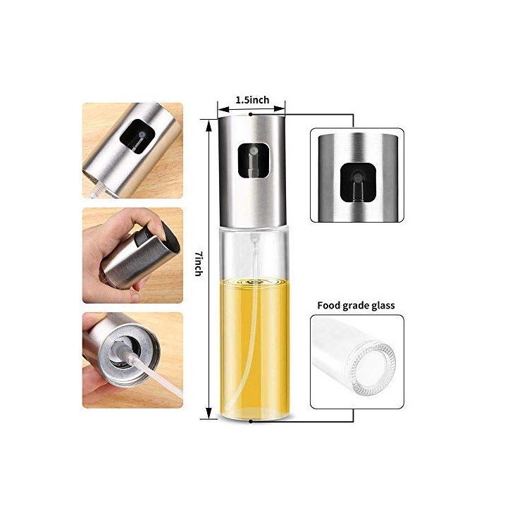 Bình Xịt Dầu 100ml - Bình thủy tinh