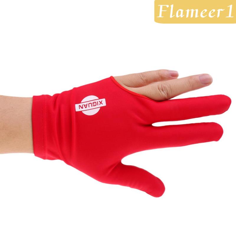 [Flameameer1] Găng Tay Trái / Phải Chơi Bida Ba Ngón Màu Xanh Dương