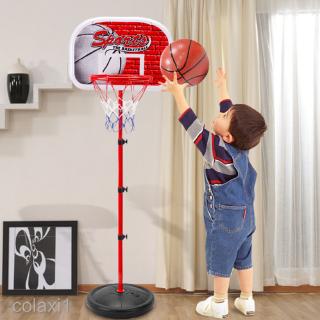 58 Inch Mini Adjustable Basketball Stand Kids Ball Sport Game Toy Kit