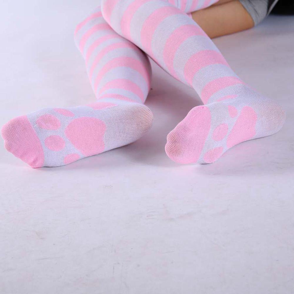 Vớ Cotton Thoáng Khí In Họa Tiết Móng Vuốt Mèo Hóa Trang Phong Cách Lolita Đường Phố Hàn Quốc VANES1