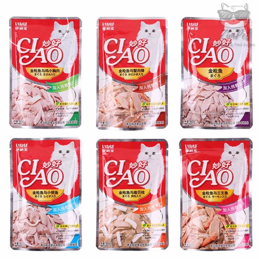 Pate Ciao cho mèo gói 60gr - Pate cho mèo - Zimpet