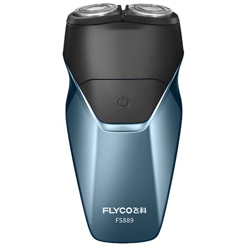 Máy Cạo Râu Flyco FS889 2 Lưỡi Dao cao cấp, cạo sát da không đau rát, chống nước ipx7