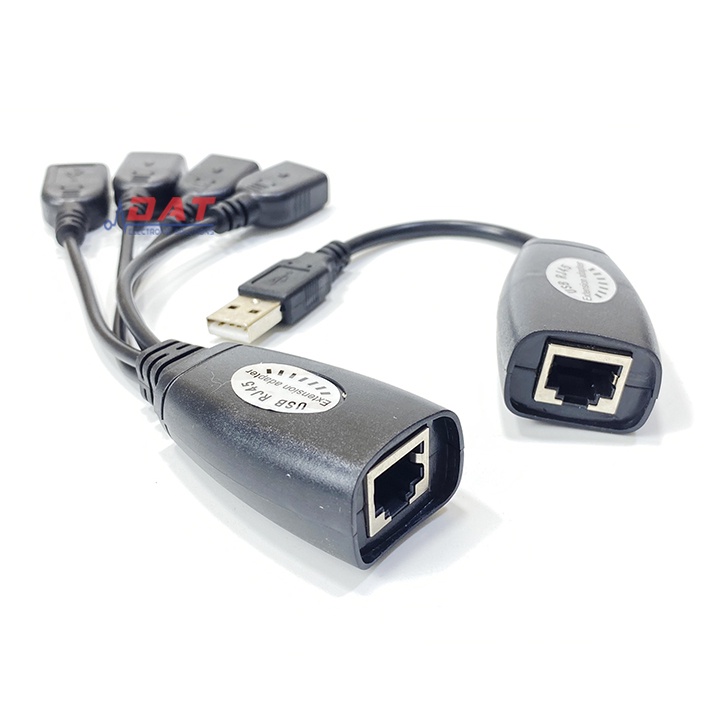 Bộ Mở Rộng Cổng USB Bằng Cổng Mạng LAN RJ45 - 1 Đầu Ra 4 Đầu Female